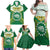 Personalised Cook Islands Ra o te Ui Ariki Family Matching Off Shoulder Maxi Dress and Hawaiian Shirt Polynesian Pattern