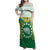 Personalised Cook Islands Ra o te Ui Ariki Family Matching Off Shoulder Maxi Dress and Hawaiian Shirt Polynesian Pattern