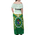 Personalised Cook Islands Ra o te Ui Ariki Family Matching Off Shoulder Maxi Dress and Hawaiian Shirt Polynesian Pattern