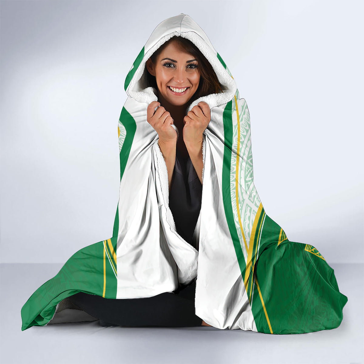 Cook Islands Ra o te Ui Ariki Hooded Blanket Polynesian Pattern LT05 - Polynesian Pride
