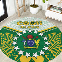 Cook Islands Ra o te Ui Ariki Round Carpet Polynesian Pattern