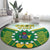 Cook Islands Ra o te Ui Ariki Round Carpet Polynesian Pattern