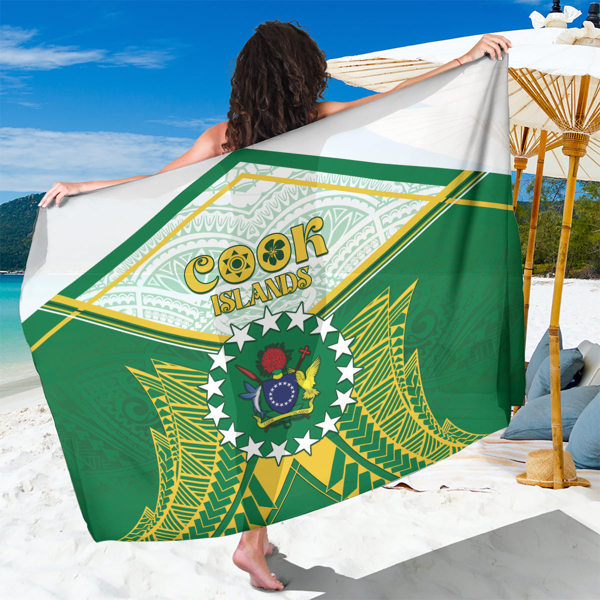 Cook Islands Ra o te Ui Ariki Sarong Polynesian Pattern