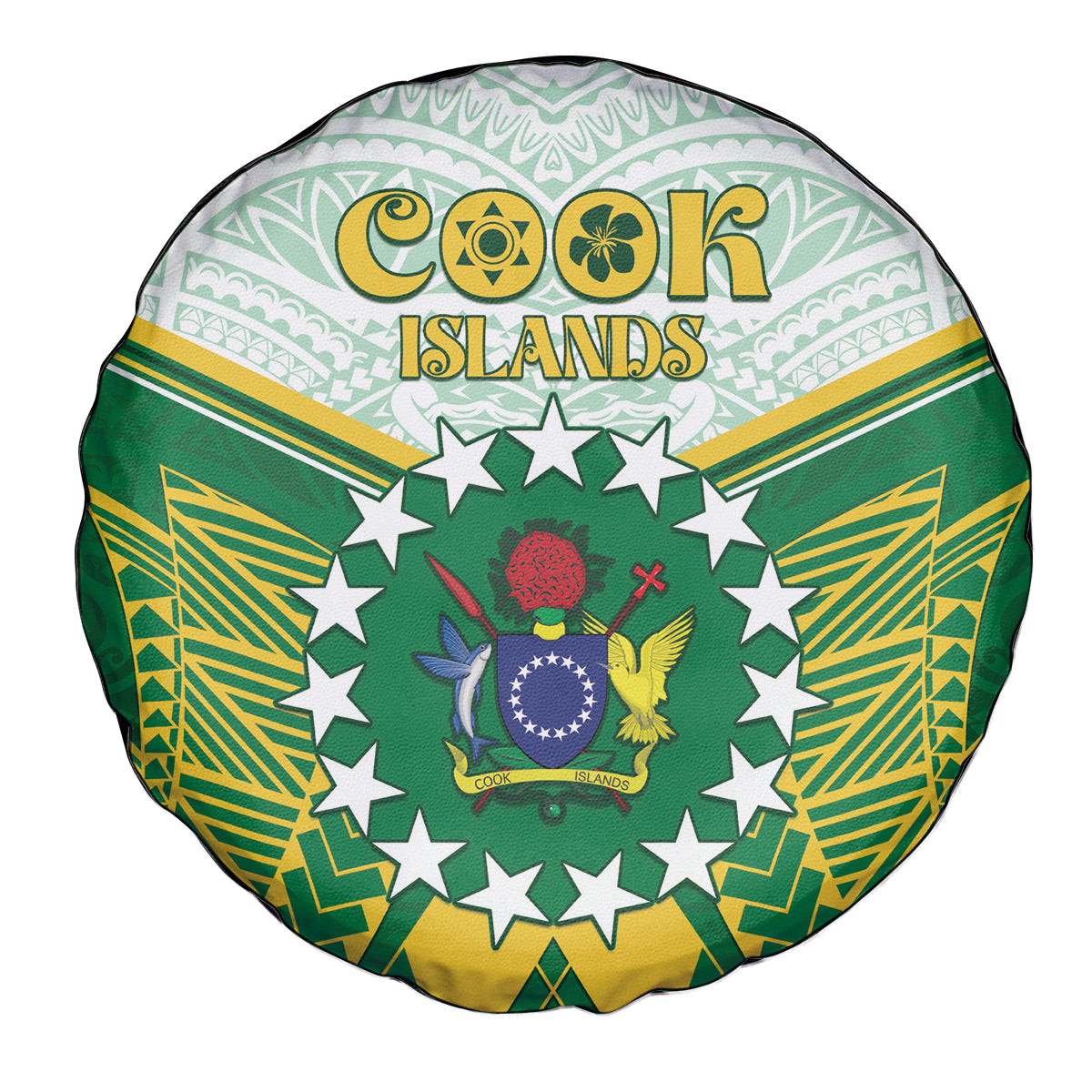 Cook Islands Ra o te Ui Ariki Spare Tire Cover Polynesian Pattern LT05 - Polynesian Pride