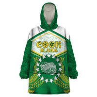 Personalised Cook Islands Ra o te Ui Ariki Wearable Blanket Hoodie Polynesian Pattern