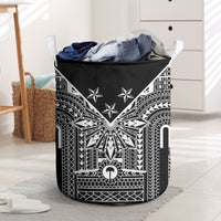 Black Philippines Sun Star Laundry Basket Igorot Tribal Inspiration LT05 Black - Polynesian Pride