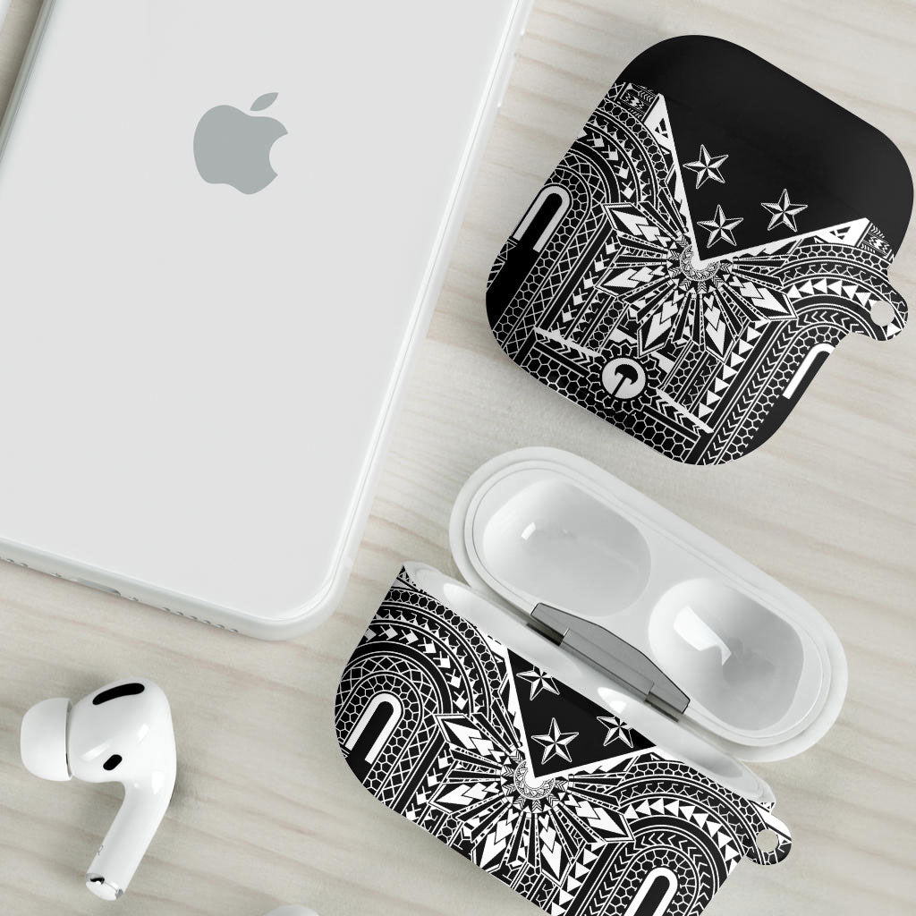 Black Philippines Sun Star AirPods Case Igorot Tribal Inspiration LT05 - Polynesian Pride