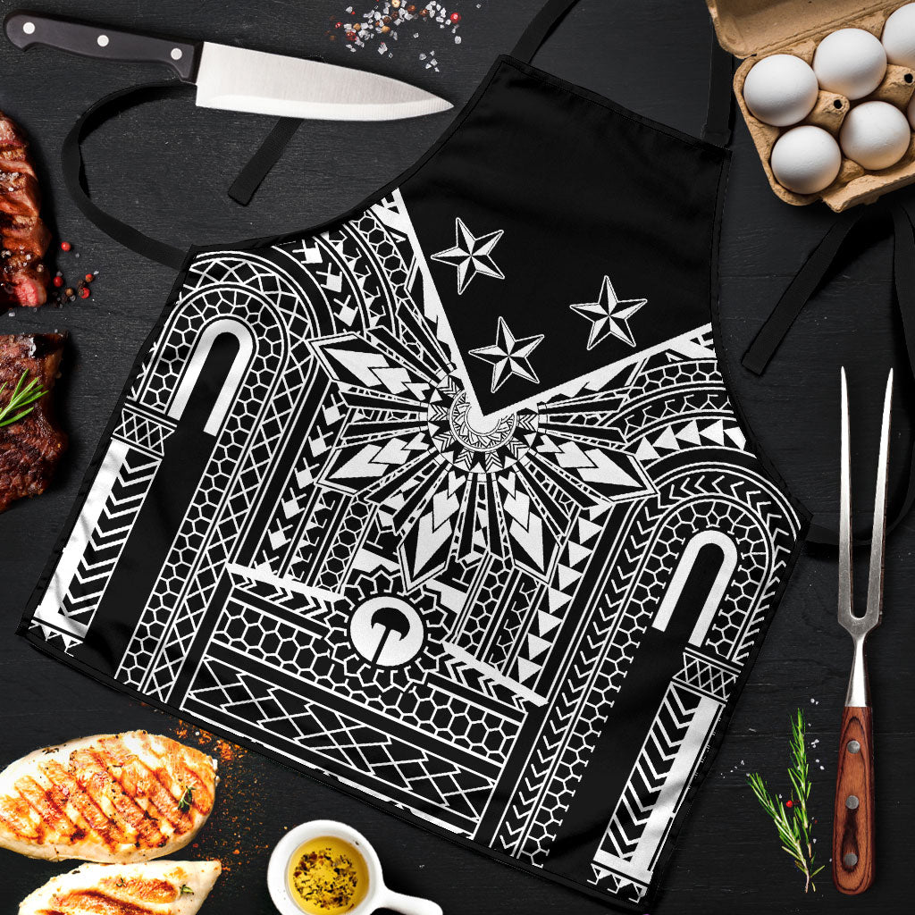 Black Philippines Sun Star Apron Igorot Tribal Inspiration LT05 Black - Polynesian Pride
