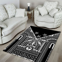 Black Philippines Sun Star Area Rug Igorot Tribal Inspiration LT05 - Polynesian Pride