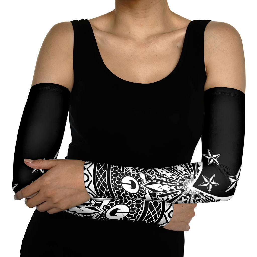Black Philippines Sun Star Arm Sleeves Igorot Tribal Inspiration LT05 - Polynesian Pride