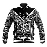 Black Philippines Sun Star Baseball Jacket Igorot Tribal Inspiration LT05 Unisex Black - Polynesian Pride