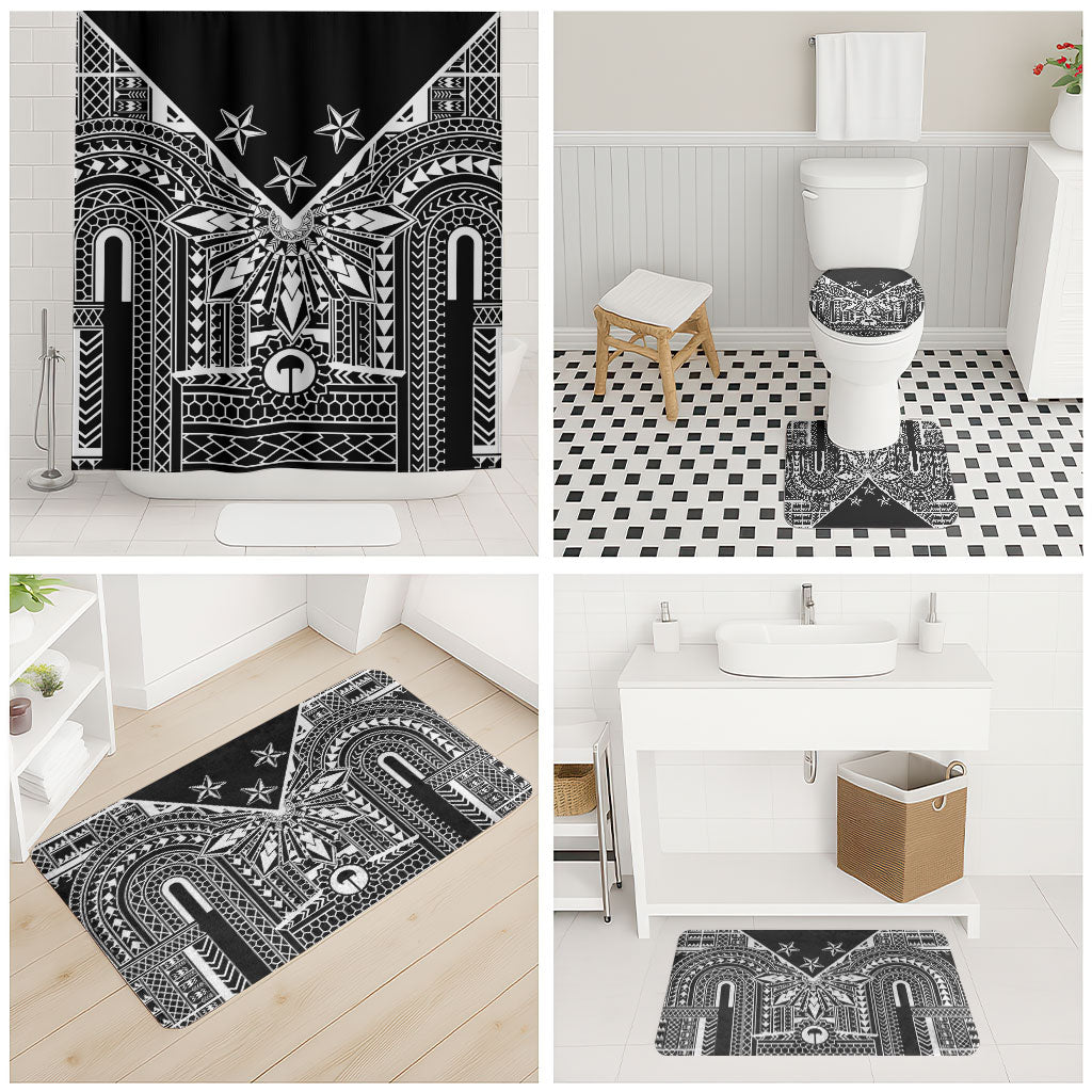 Black Philippines Sun Star Bathroom Set Igorot Tribal Inspiration LT05 - Polynesian Pride