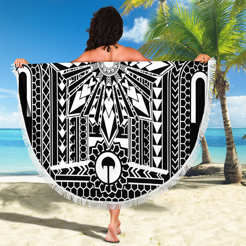 Black Philippines Sun Star Beach Blanket Igorot Tribal Inspiration LT05 - Polynesian Pride
