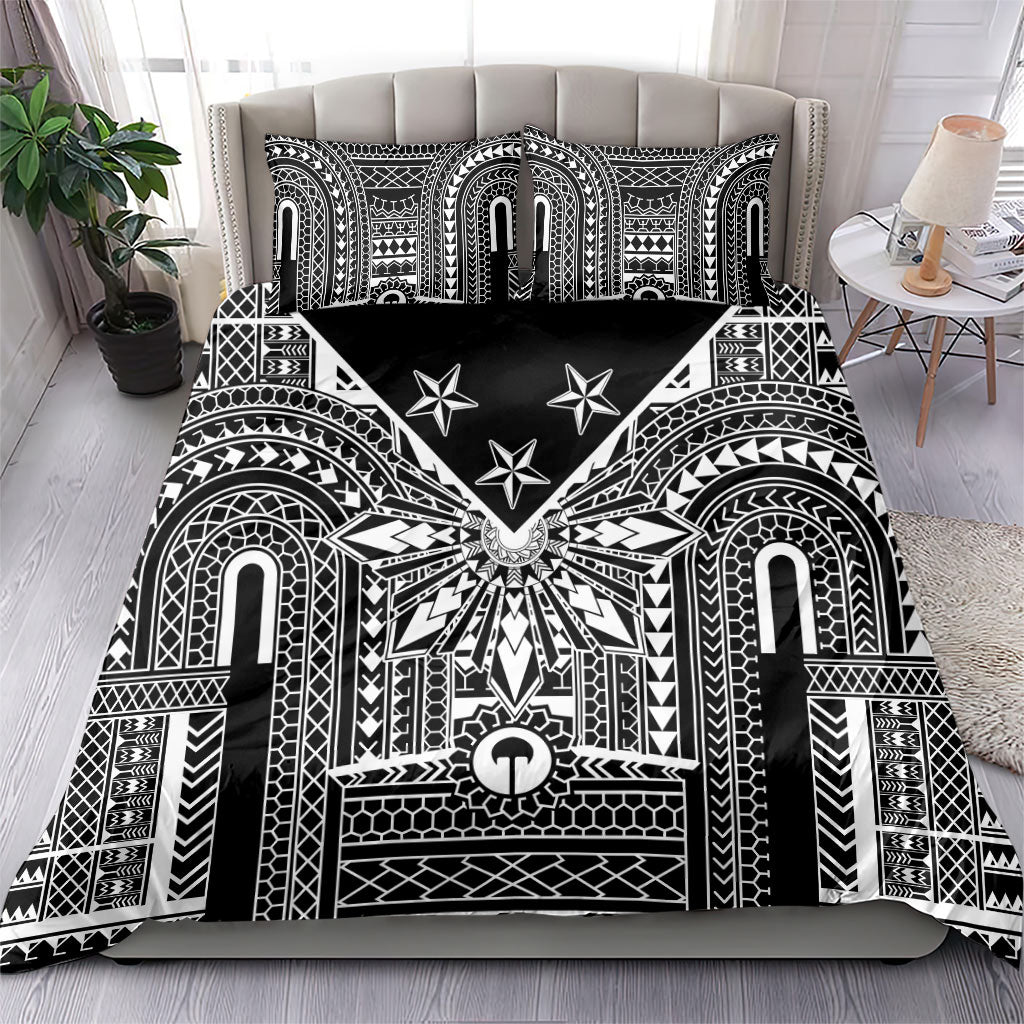 Black Philippines Sun Star Bedding Set Igorot Tribal Inspiration