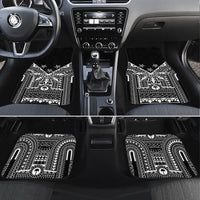 Black Philippines Sun Star Car Mats Igorot Tribal Inspiration LT05 Set 4pcs Black - Polynesian Pride