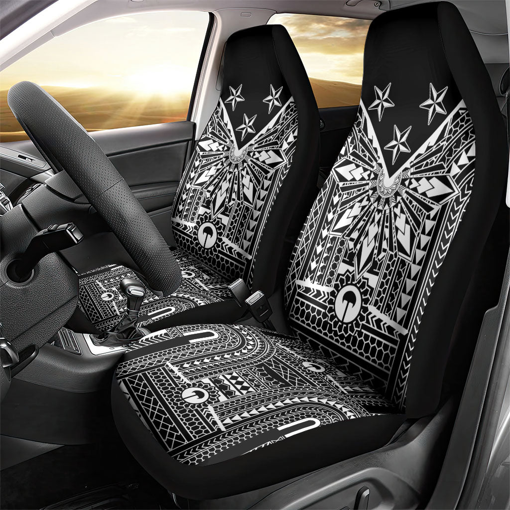 Black Philippines Sun Star Car Seat Cover Igorot Tribal Inspiration LT05 - Polynesian Pride