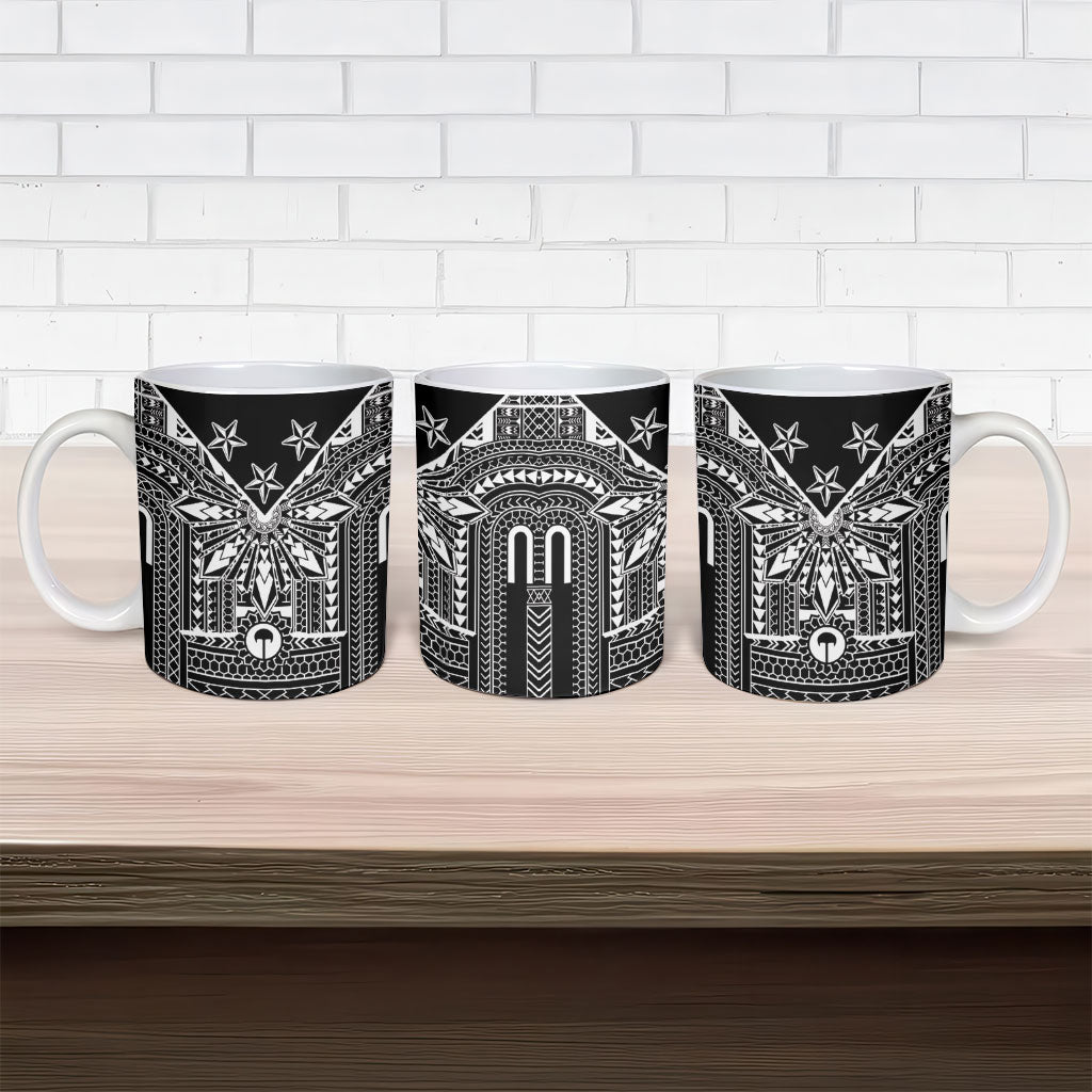 Black Philippines Sun Star Ceramic Mug Igorot Tribal Inspiration LT05 - Polynesian Pride