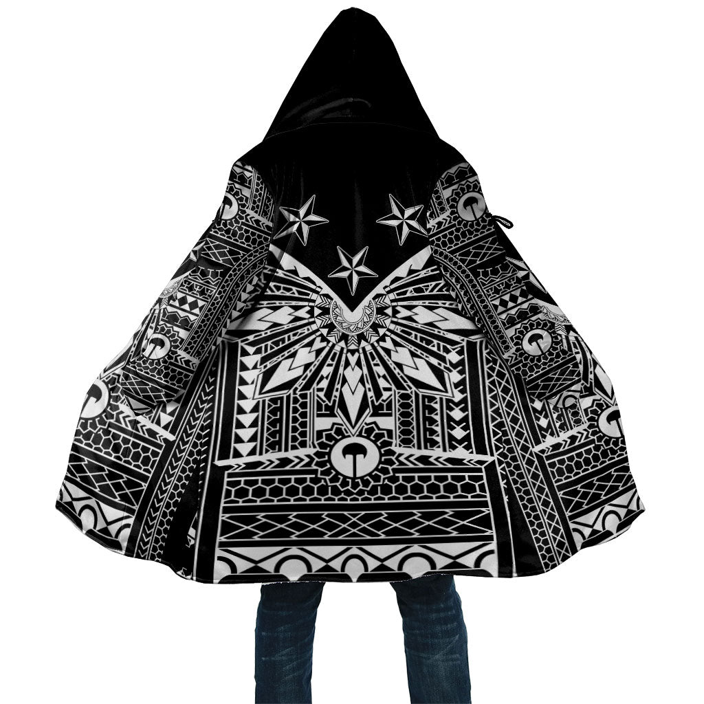Black Philippines Sun Star Cloak Igorot Tribal Inspiration LT05 Unisex Black - Polynesian Pride