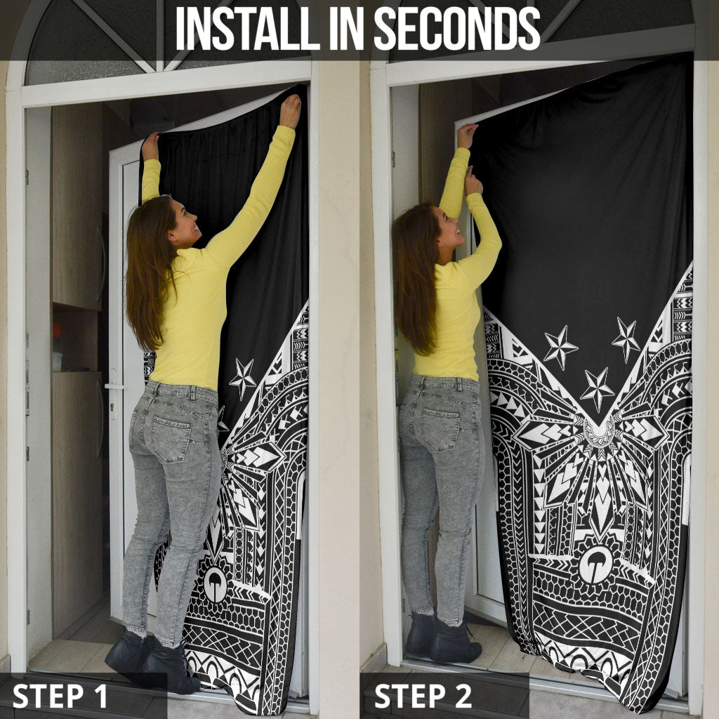 Black Philippines Sun Star Door Cover Igorot Tribal Inspiration LT05 - Polynesian Pride