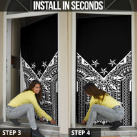 Black Philippines Sun Star Door Cover Igorot Tribal Inspiration LT05 - Polynesian Pride