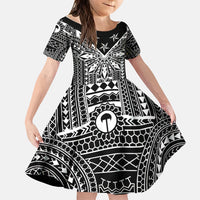Black Philippines Sun Star Family Matching Mermaid Dress and Hawaiian Shirt Igorot Tribal Inspiration