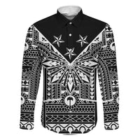 Black Philippines Sun Star Family Matching Off Shoulder Maxi Dress and Hawaiian Shirt Igorot Tribal Inspiration