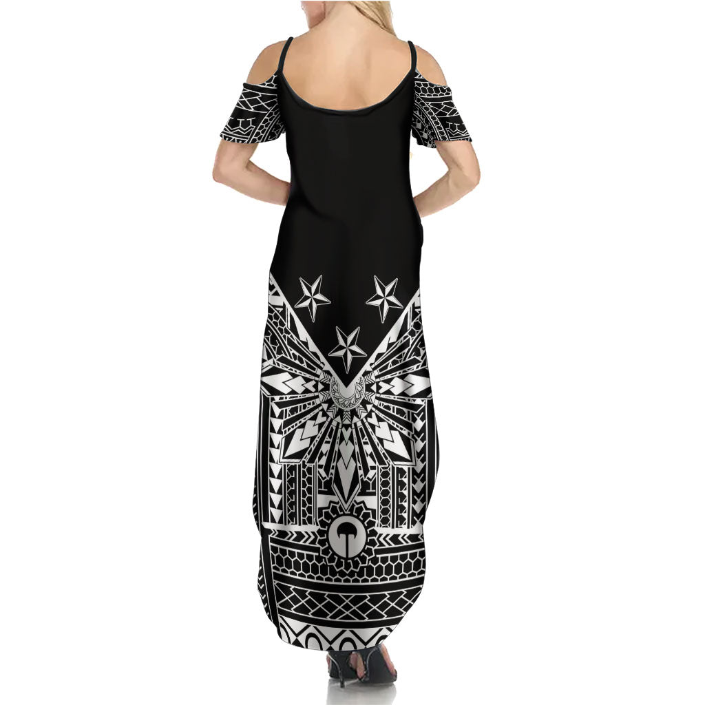 Black Philippines Sun Star Family Matching Summer Maxi Dress and Hawaiian Shirt Igorot Tribal Inspiration