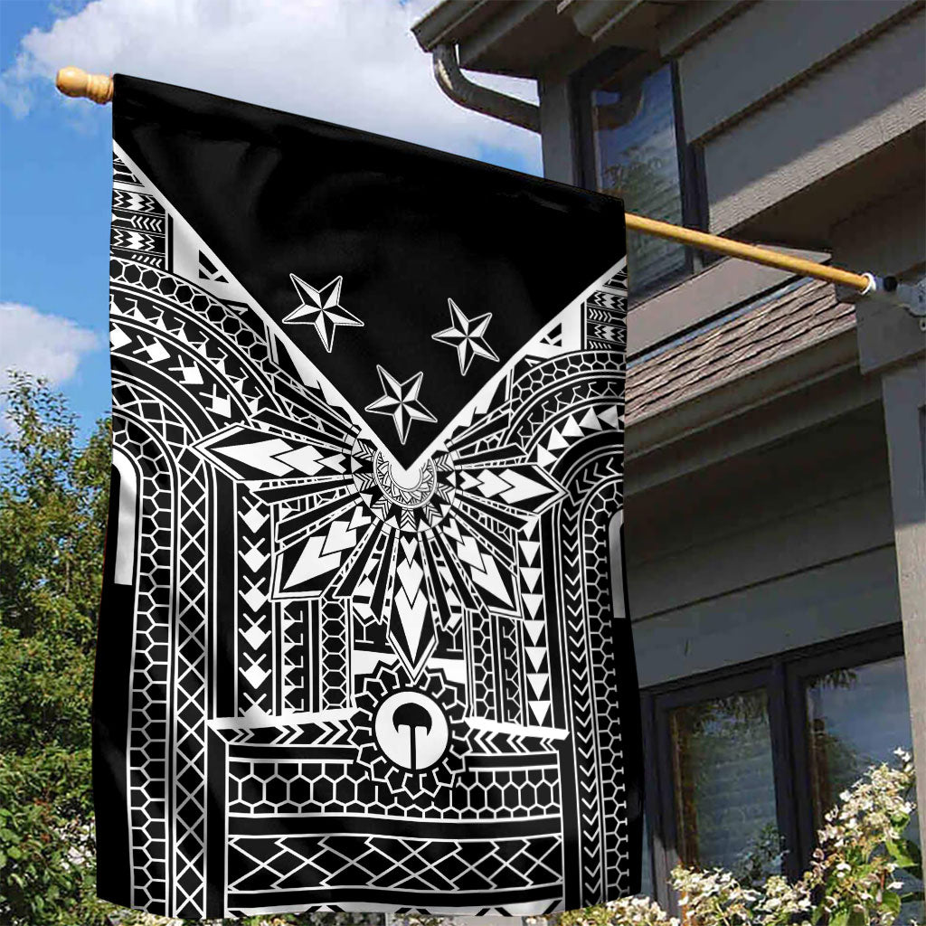 Black Philippines Sun Star Garden Flag Igorot Tribal Inspiration LT05 - Polynesian Pride