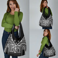 Black Philippines Sun Star Grocery Bag Igorot Tribal Inspiration LT05 - Polynesian Pride