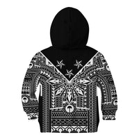 Black Philippines Sun Star Kid Hoodie Igorot Tribal Inspiration LT05 - Polynesian Pride
