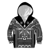 Black Philippines Sun Star Kid Hoodie Igorot Tribal Inspiration LT05 Zip Hoodie Black - Polynesian Pride