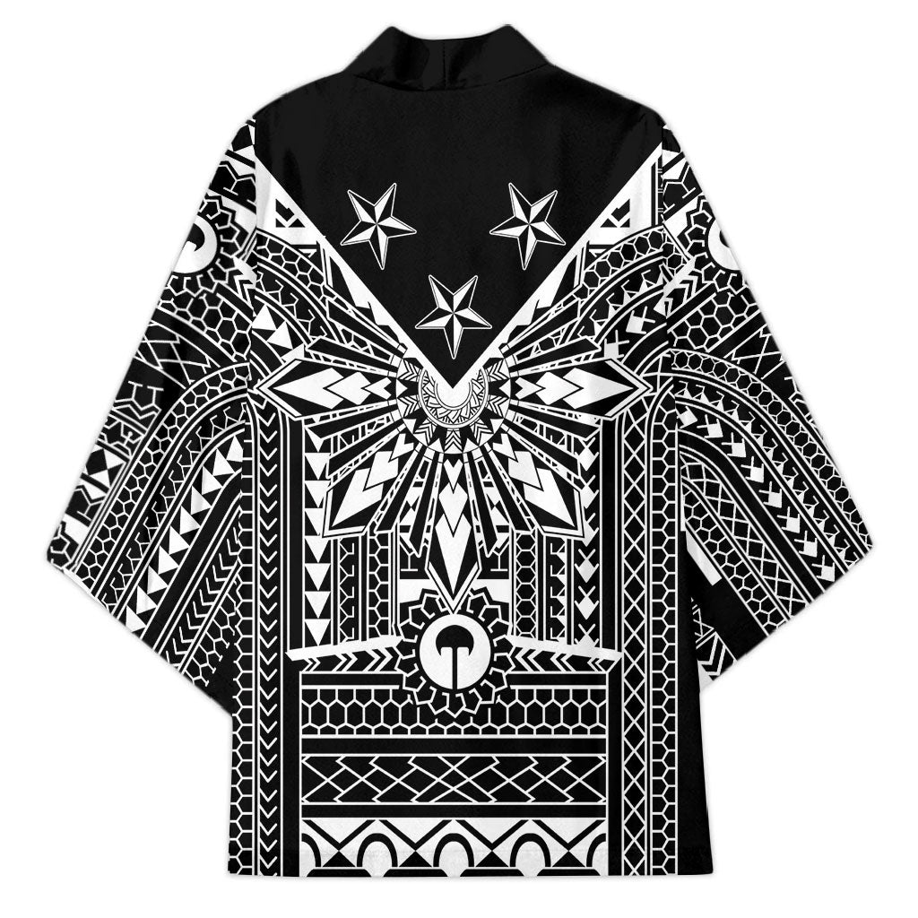 Black Philippines Sun Star Kimono Igorot Tribal Inspiration LT05 - Polynesian Pride