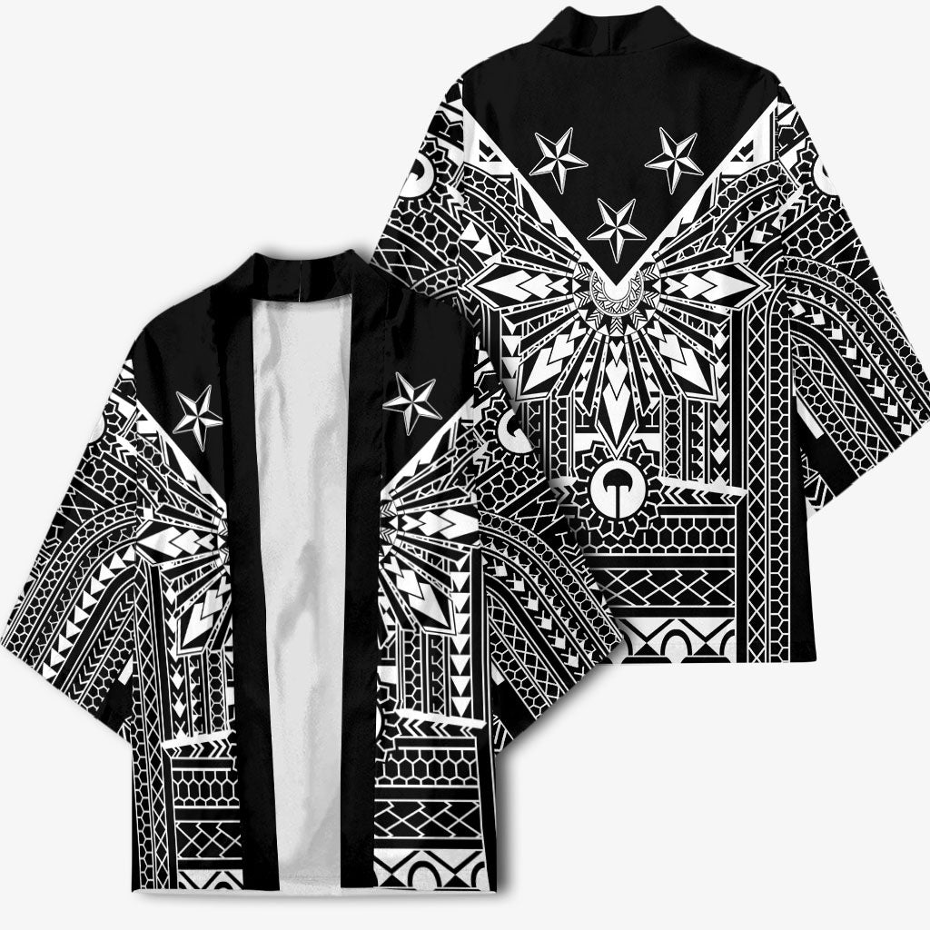 Black Philippines Sun Star Kimono Igorot Tribal Inspiration LT05 - Polynesian Pride