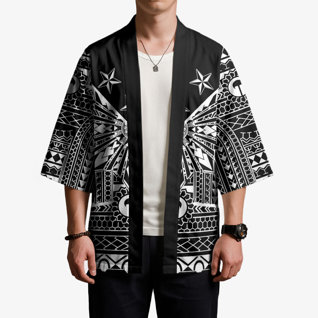 Black Philippines Sun Star Kimono Igorot Tribal Inspiration LT05 - Polynesian Pride