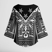 Black Philippines Sun Star Kimono Sleeve Blouse Igorot Tribal Inspiration LT05 - Polynesian Pride