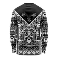Black Philippines Sun Star Long Sleeve Shirt Igorot Tribal Inspiration LT05 - Polynesian Pride