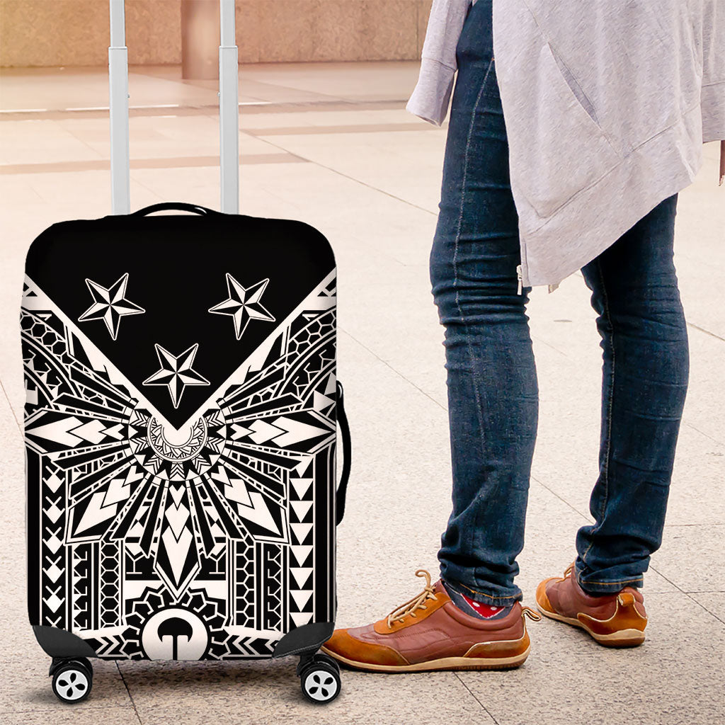 Black Philippines Sun Star Luggage Cover Igorot Tribal Inspiration
