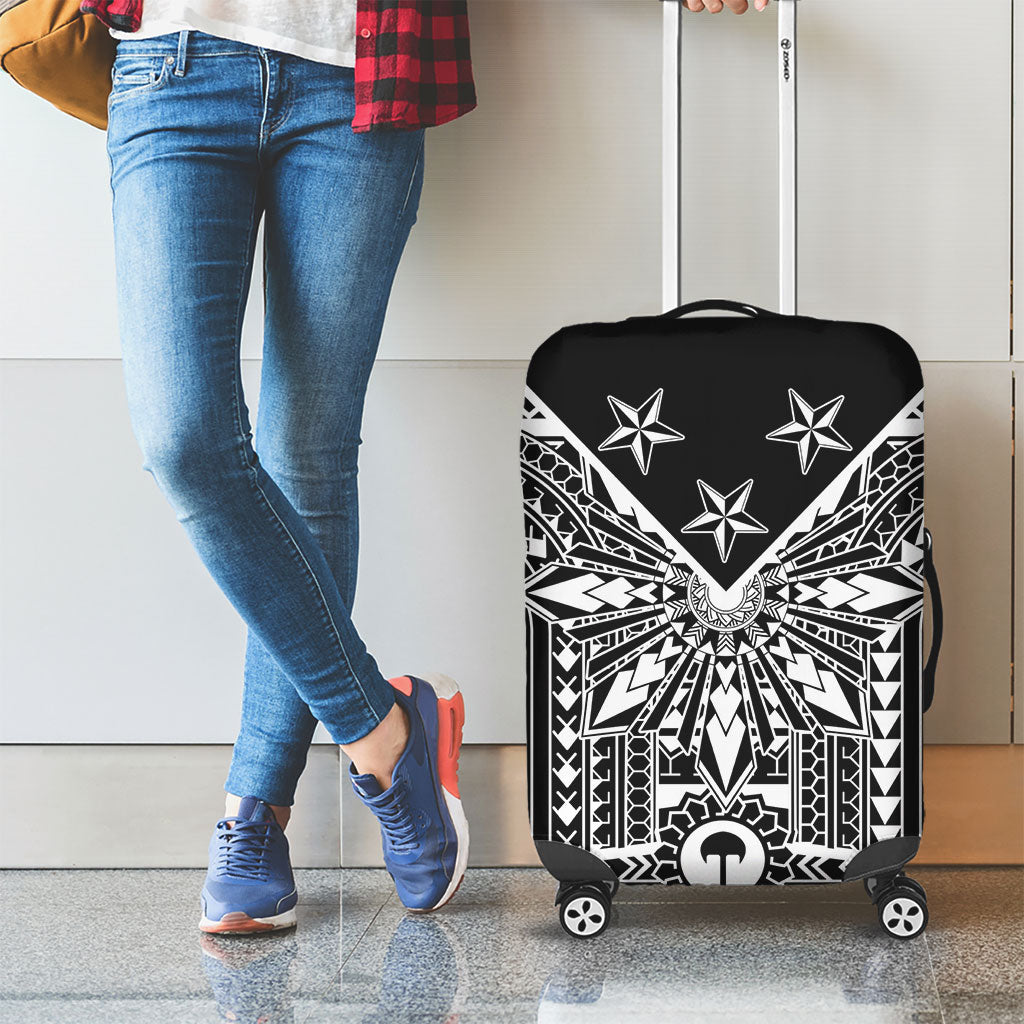 Black Philippines Sun Star Luggage Cover Igorot Tribal Inspiration
