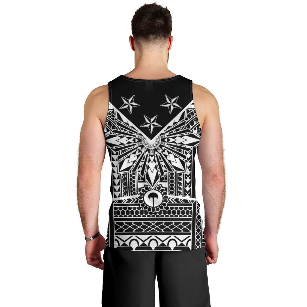 Black Philippines Sun Star Men Tank Top Igorot Tribal Inspiration LT05 - Polynesian Pride