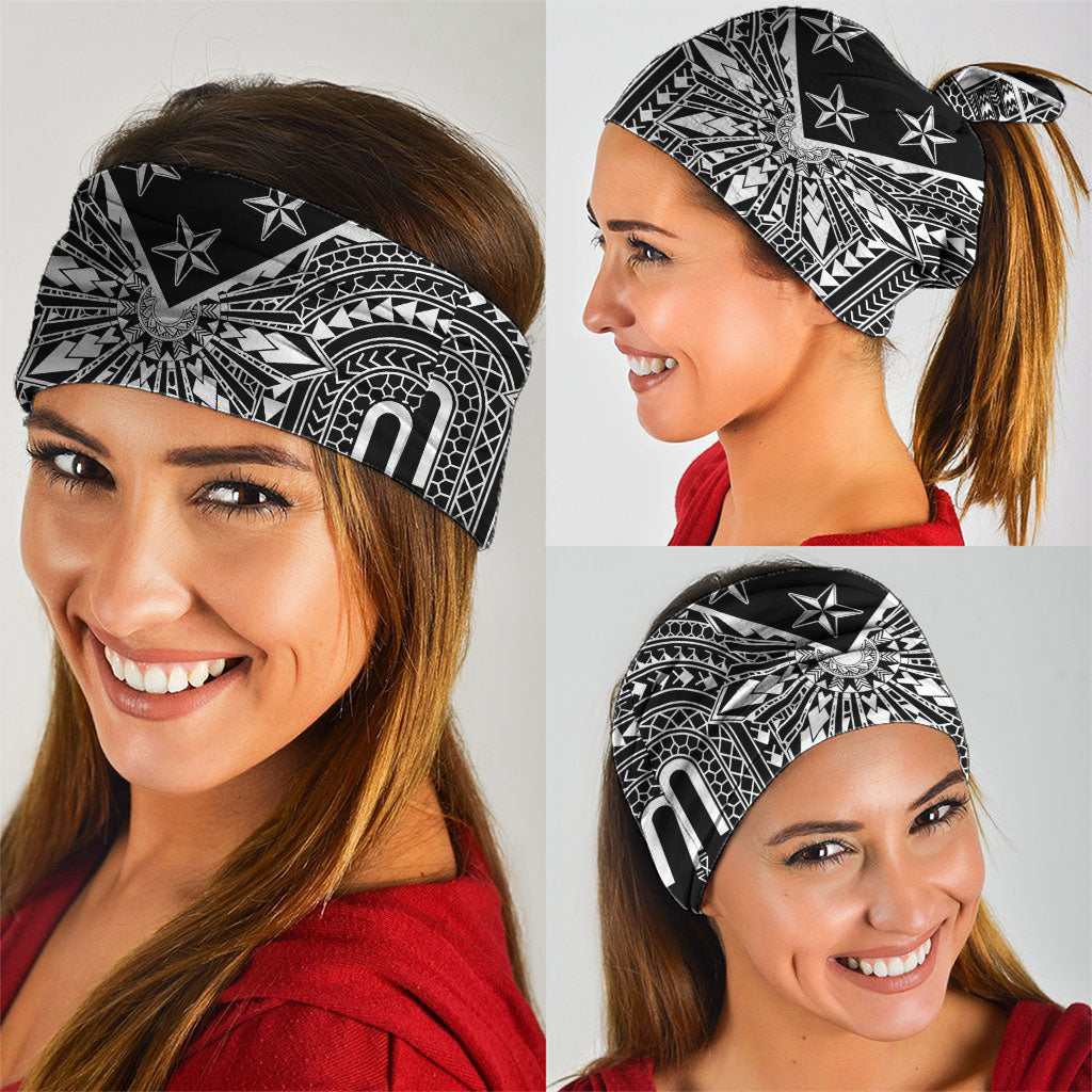 Black Philippines Sun Star Neck Gaiter Igorot Tribal Inspiration