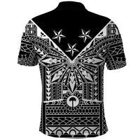 Black Philippines Sun Star Polo Shirt Igorot Tribal Inspiration LT05 - Polynesian Pride
