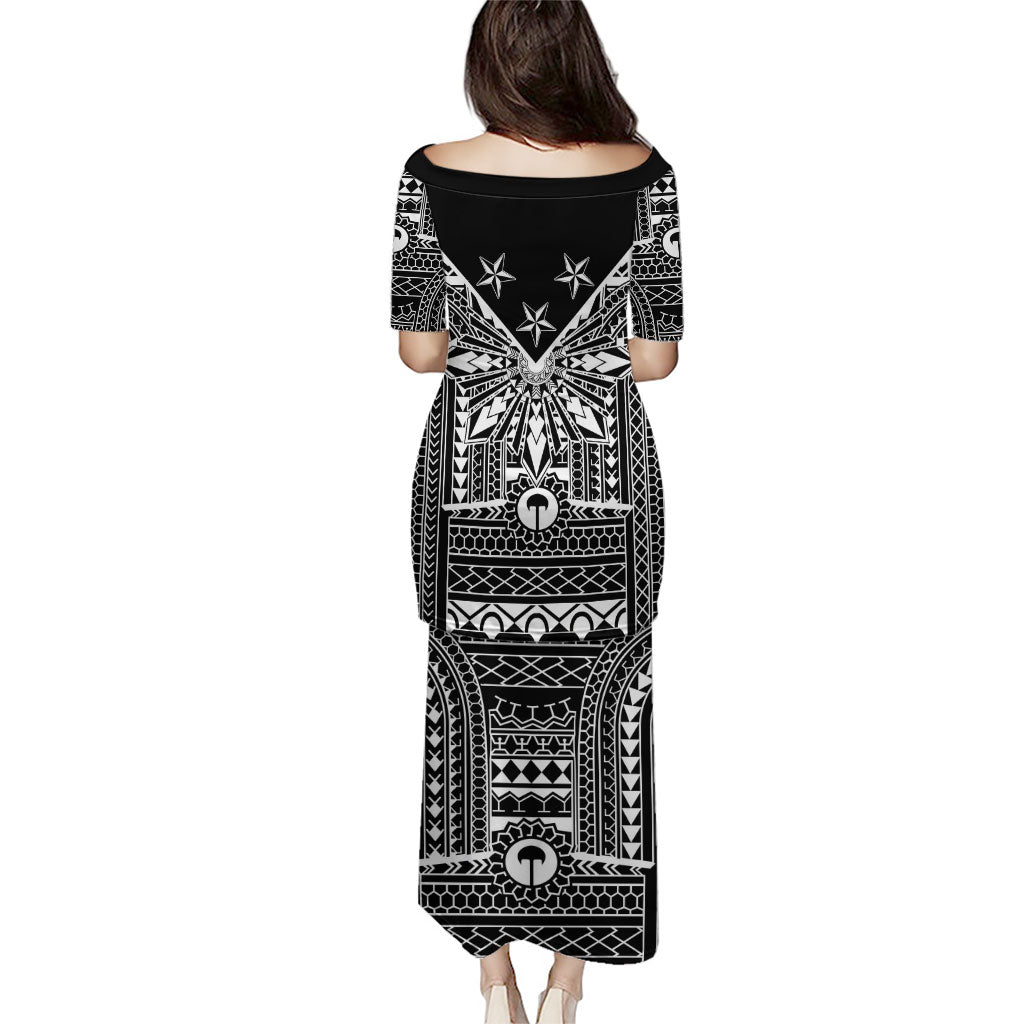 Black Philippines Sun Star Puletasi Igorot Tribal Inspiration LT05 - Polynesian Pride