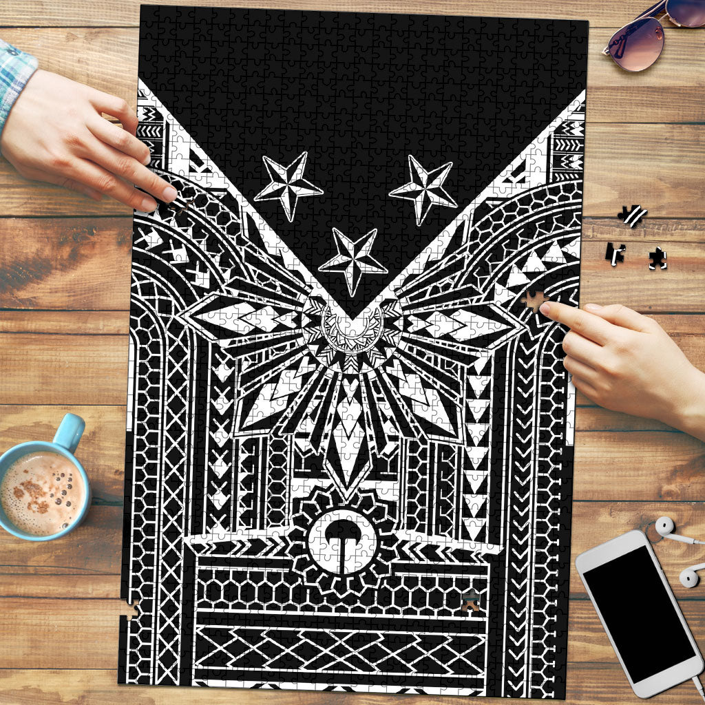 Black Philippines Sun Star Puzzle Igorot Tribal Inspiration