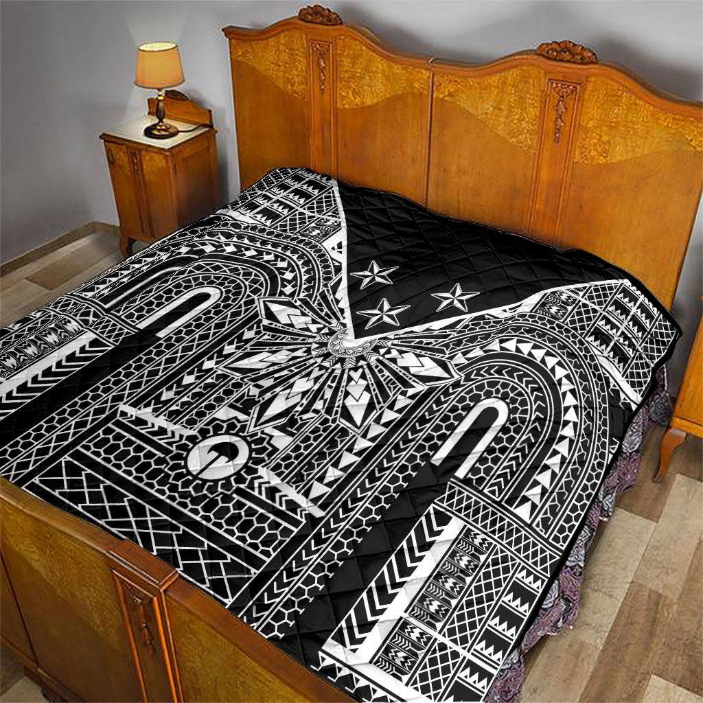 Black Philippines Sun Star Quilt Igorot Tribal Inspiration LT05 - Polynesian Pride