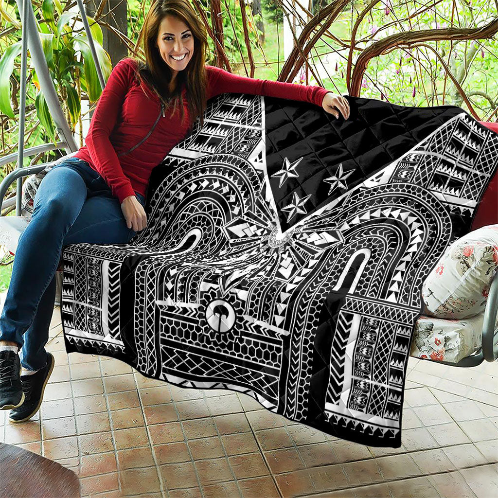 Black Philippines Sun Star Quilt Igorot Tribal Inspiration LT05 - Polynesian Pride