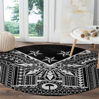 Black Philippines Sun Star Round Carpet Igorot Tribal Inspiration LT05 - Polynesian Pride