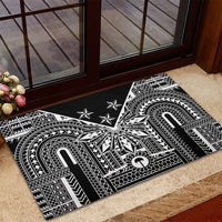 Black Philippines Sun Star Rubber Doormat Igorot Tribal Inspiration LT05 - Polynesian Pride