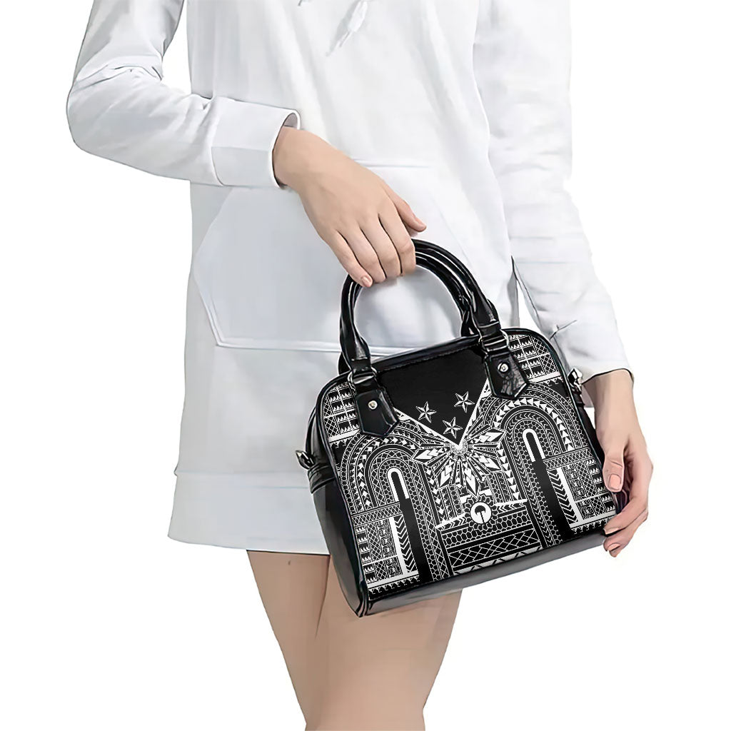 Black Philippines Sun Star Shoulder Handbag Igorot Tribal Inspiration LT05 - Polynesian Pride