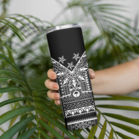 Black Philippines Sun Star Skinny Tumbler Igorot Tribal Inspiration LT05 - Polynesian Pride
