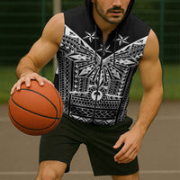 Black Philippines Sun Star Sleeveless Zip Hoodie Igorot Tribal Inspiration LT05 - Polynesian Pride